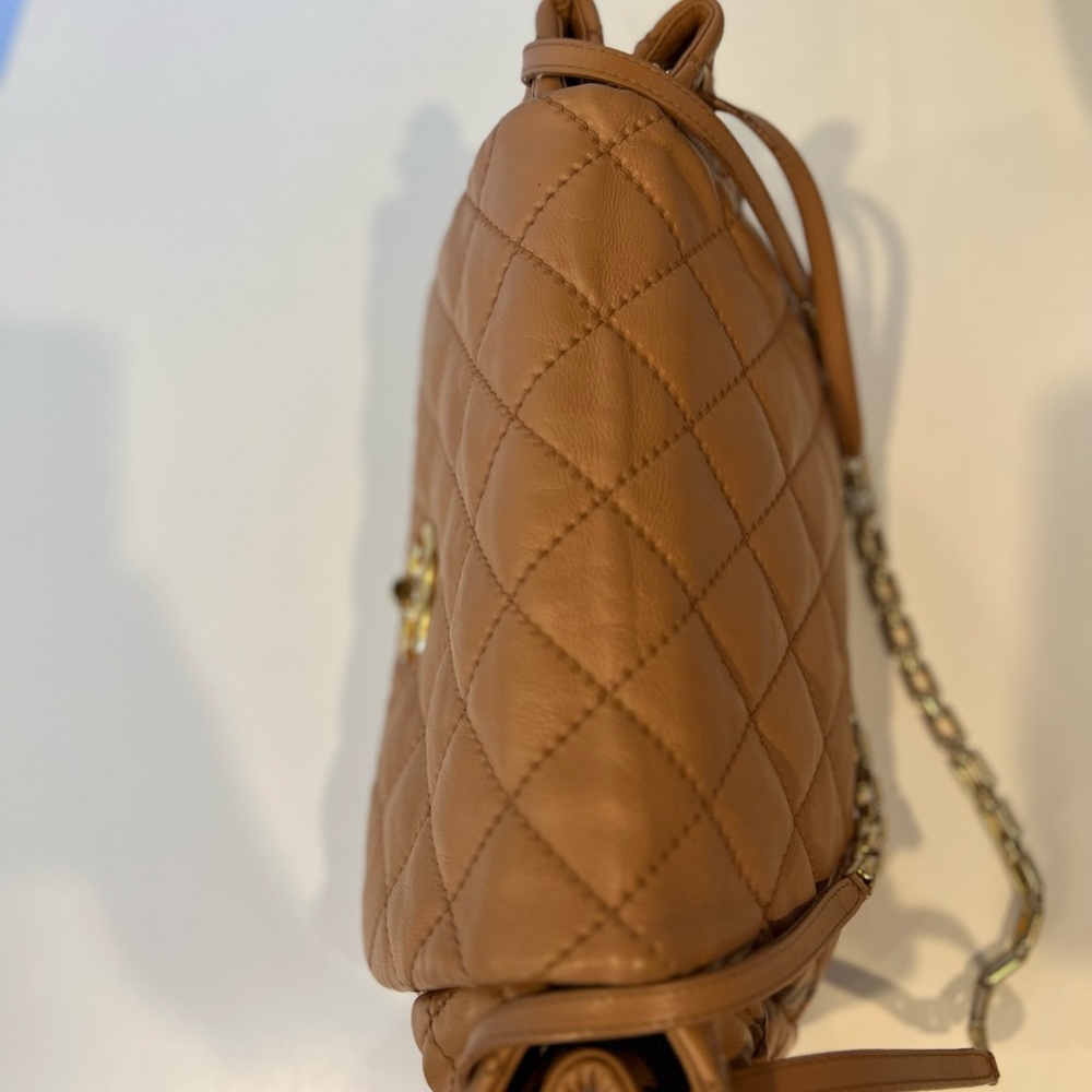 Sold🔥CHANEL QUILTED TAUPE ACCORDION SINGLE FLAP BAG - Picture 14 of 17